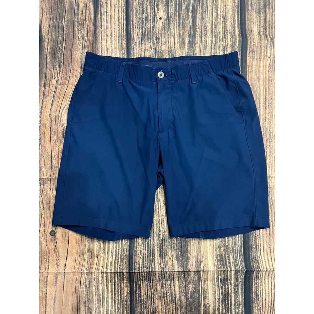 Under Armour Men's Navy‎ Blue Heat Gear Sweat Shorts Size 34 Casual